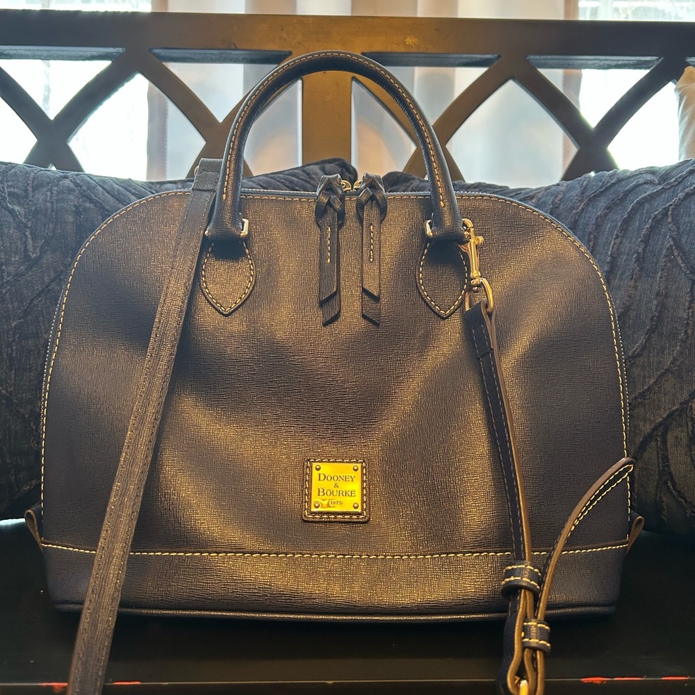 Dooney & Bourke Navy Satchel Bag